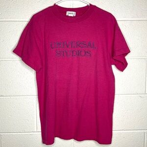 < Vintage Gadol Universal Studios Pink Short Sleeve Tee >